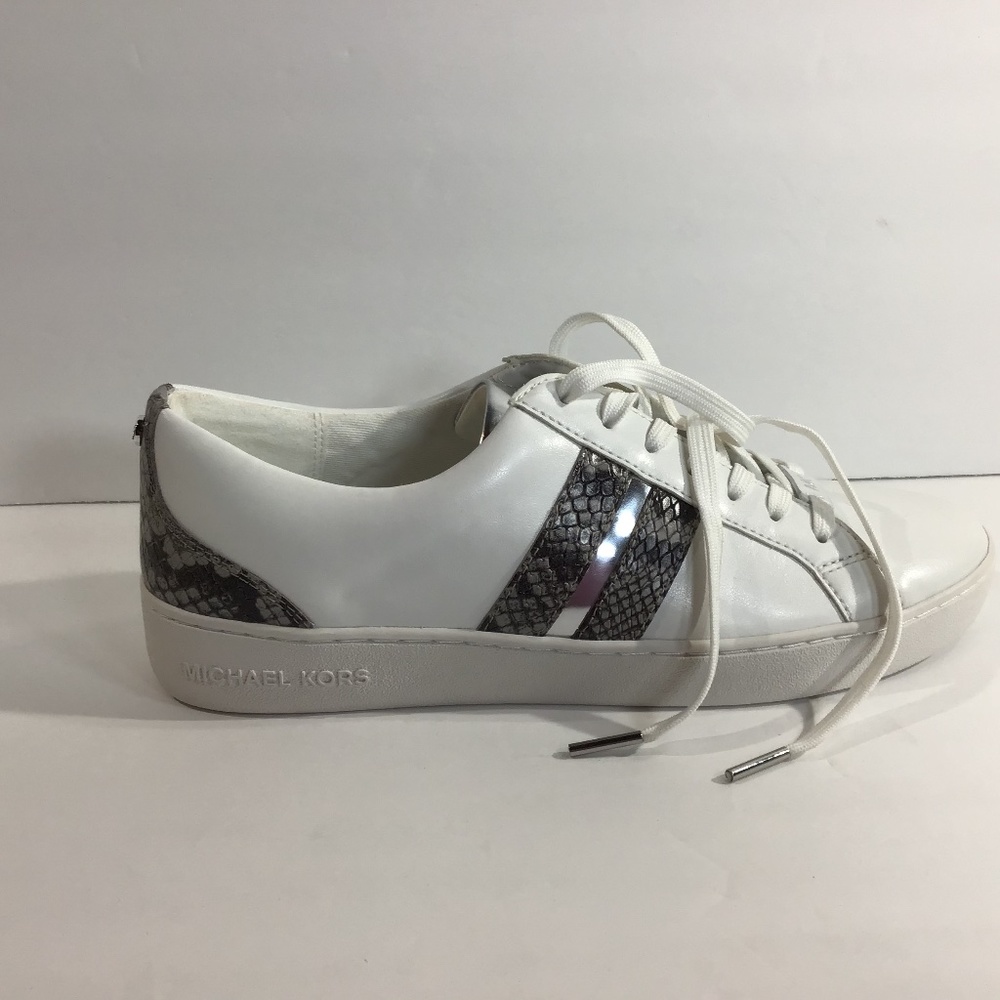 Michael Kors Catelyn Stripe Lace Up Grey 8.5M